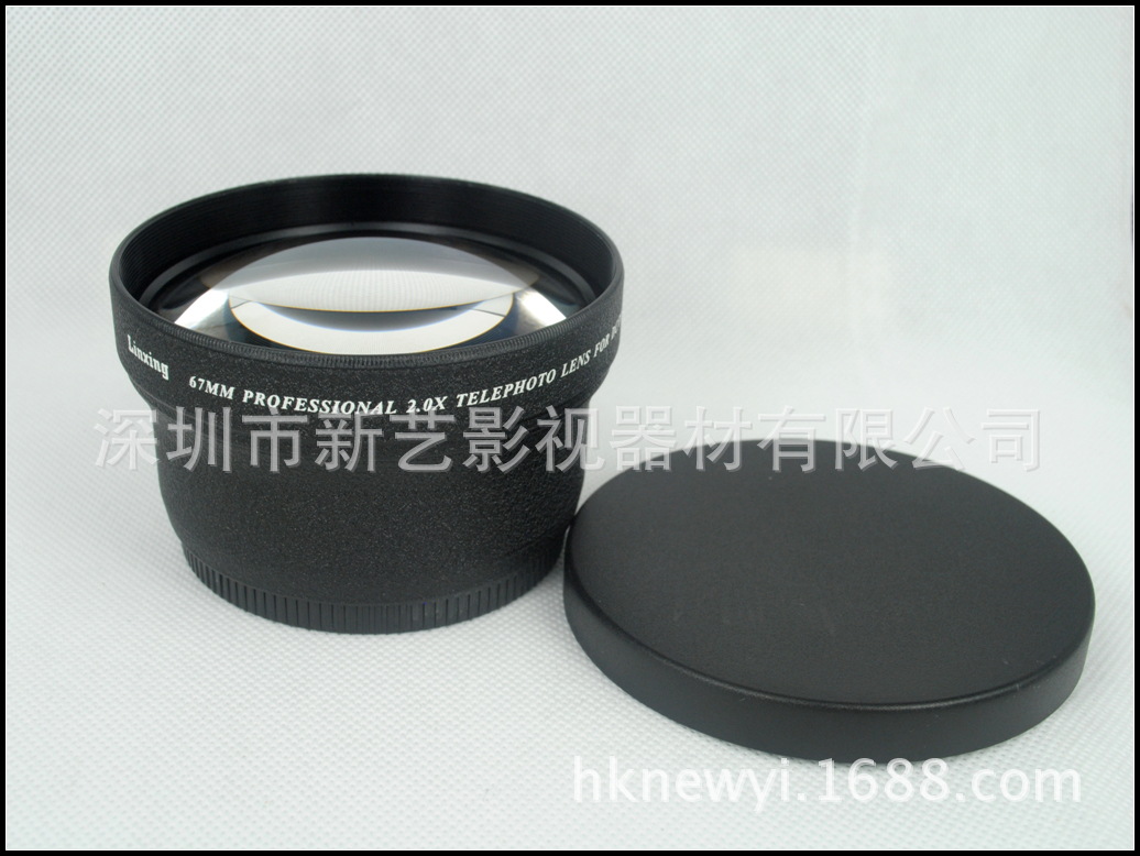 批发 新艺 67mm 2倍 增倍镜 增距镜 黑色 (UV82)