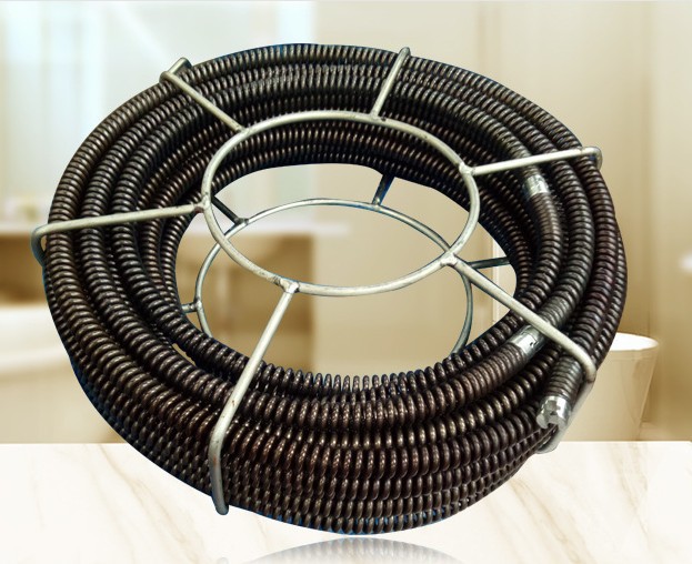 厂家供应疏通弹簧直径16mm通下水道通马桶地漏 加密弹簧25米