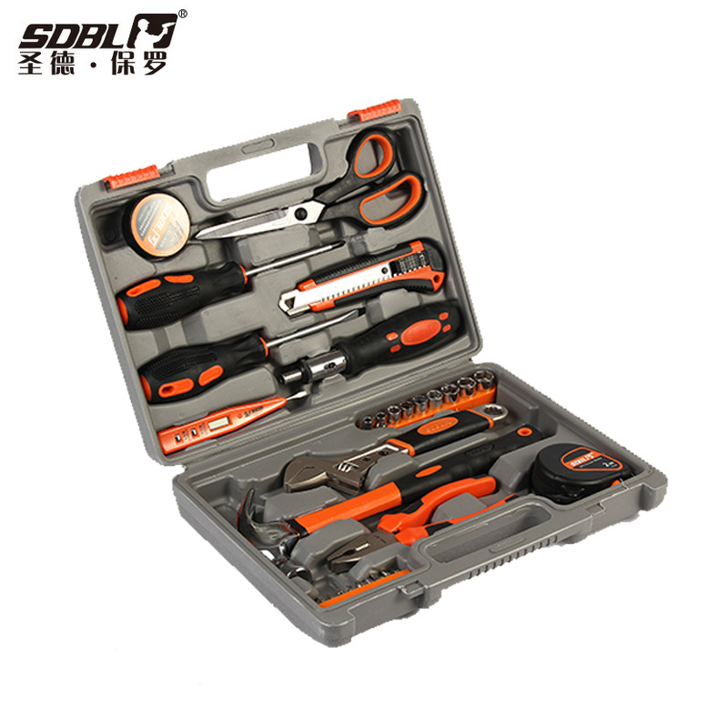 圣德保罗SD-009 34件套工具组合五金工具套装家用工具礼品型工具