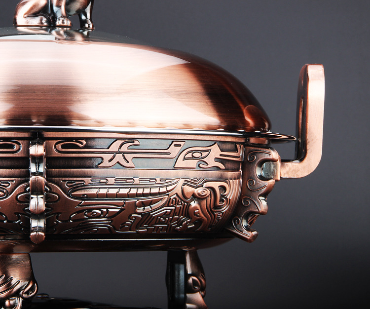 厂家直销中华鼎不锈钢酒精干锅炉，酒店用品固体酒精炉小火锅