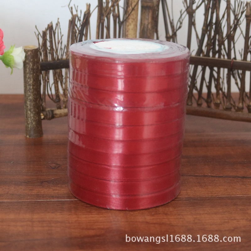 Yiwu venta al por mayor 1cm cinta regalo flor embalaje pastel hornear decoración cinta DIY casual multicolor