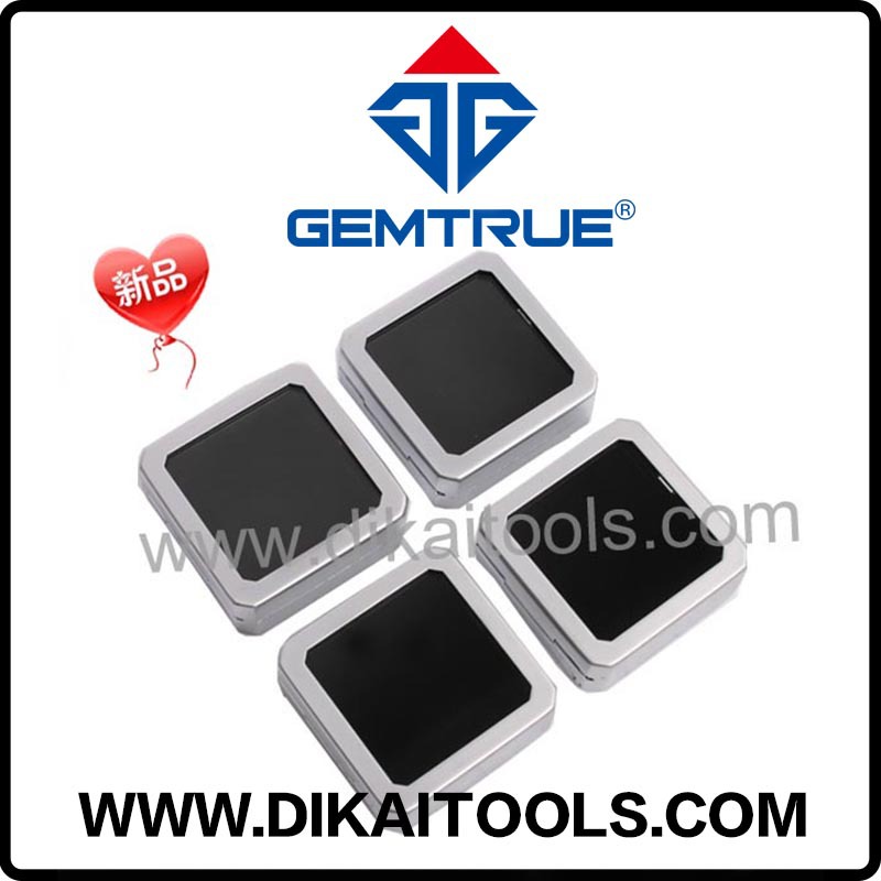 新品金属盒 小号哑银裸钻盒 红宝石金属盒 小巧钻石金属盒40X40