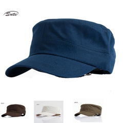 Korean Style Fashion Men's Military Hat Spring New Sun Hat Distressed Wash Flat Top Hat Hat Wholesale M-62