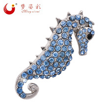 新款欧美大牌 浪漫海蓝色海马王子胸针胸花 时尚优雅衣饰批发