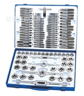 Factory Direct sales specification 110-piece tap die set iron box