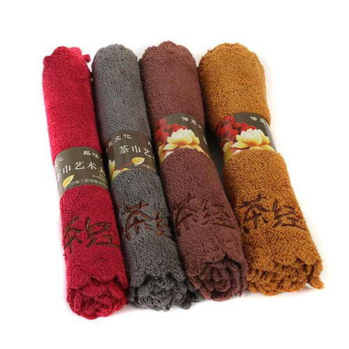 Tea towel wholesale tea classic super thick absorbent cotton tea towel towel tablecloth cotton and linen kung fu coaster tea set accessories