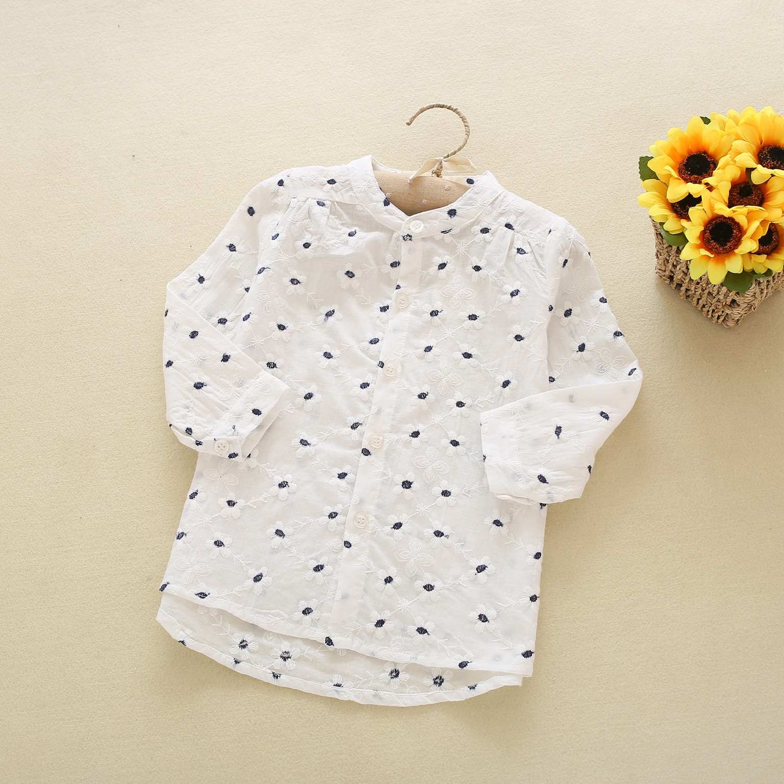 Chemise fille à manche longue - Ref 2086764 Image 9