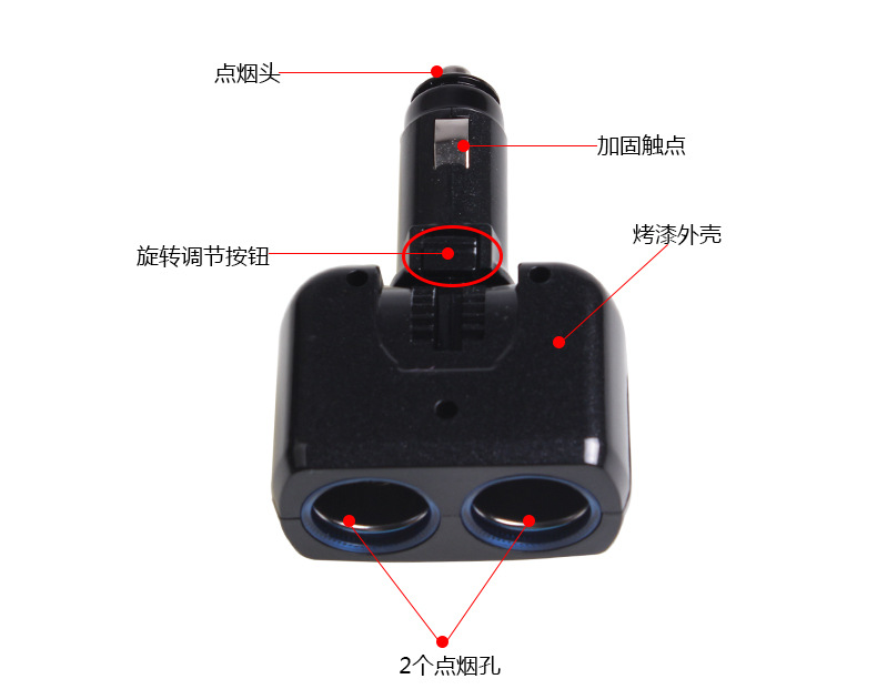 SW-1905一分二车用电源分配器_16