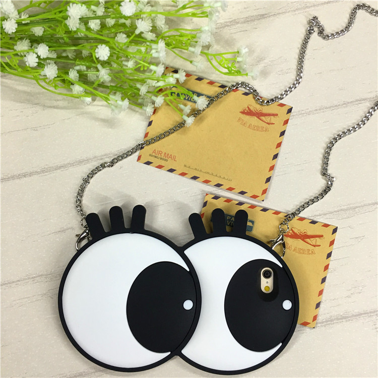 手机保护套-日韩可爱大眼睛苹果6S手机壳 卡通