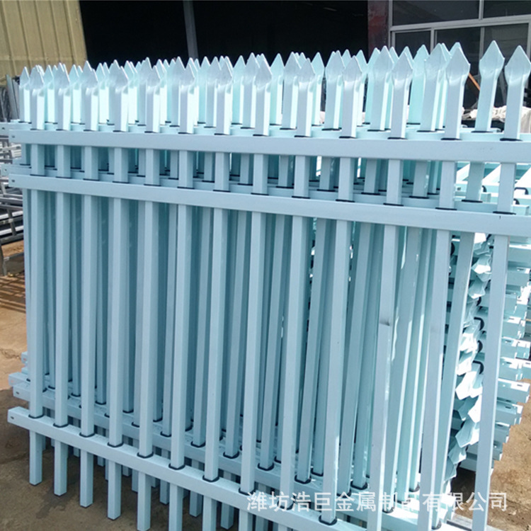 围墙护栏生产批发 锌钢护栏 别墅小区围墙护栏3横杆锌钢护栏