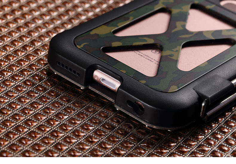 Armor King Iron Man Luxury Shockproof Stainless Steel Aluminum Metal Flip Case Cover for Apple iPhone 6S Plus/6 Plus & iPhone 6