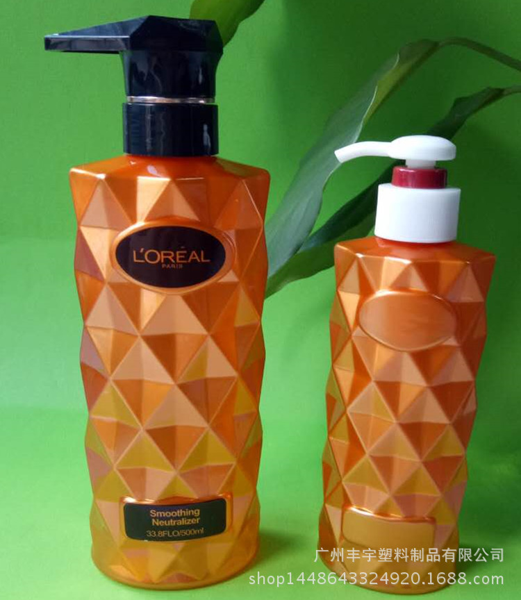 PET洗护瓶，沐浴露瓶，300棱形瓶
