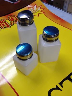 200ml按压式酒精瓶 按量瓶美甲瓶 6安士助焊剂瓶 白色粉色酒精瓶|ms