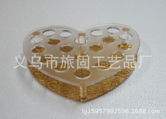 厂家批发定制亚克力口红架 眉笔展示架 圆珠笔笔架 首饰架 彩妆架