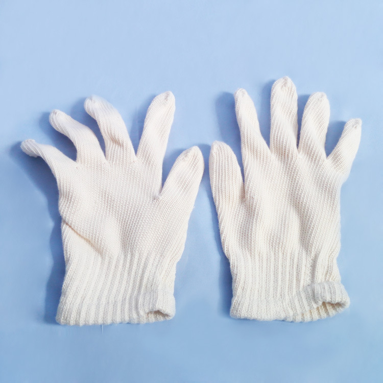 个人手部防护手套厂家批发 劳保用品直销 棉九鼓细沙紧口线手套