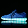 A factory a generation couple USB charging LED children's light shoes men's colorful high -top light shoe female Air Force No. 1