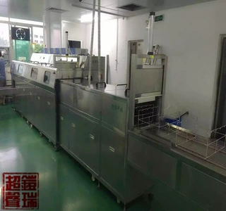 全自动石英晶体清洗机厂家 实验室四槽超声波清洗设备铠瑞