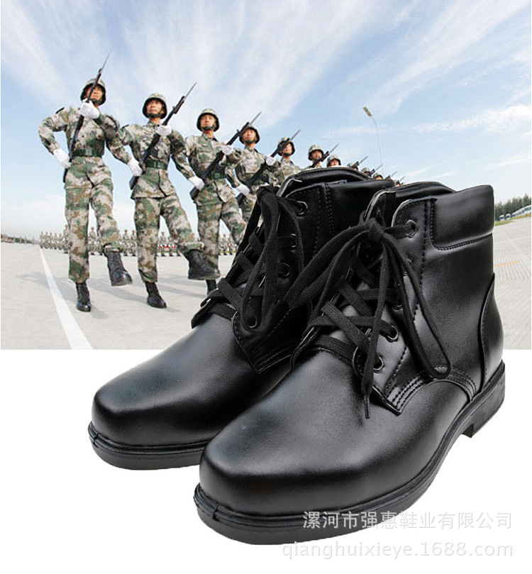 真皮07士兵絨皮鞋