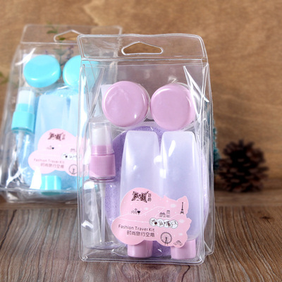 Carlye Travel Set Cosmetics Separate bottling Lotion bottle shampoo Plastic Empty bottles Pressing the bottle Spray bottle 6559