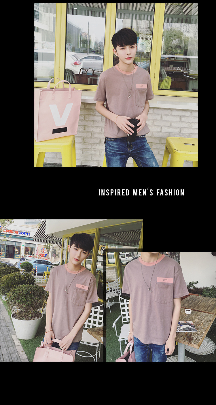 CM撞色口袋T恤 (5)