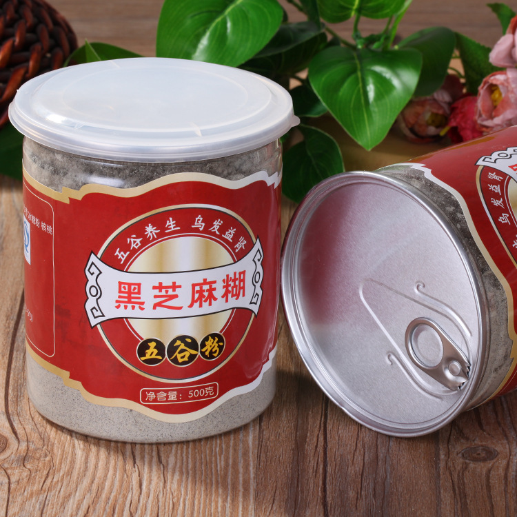 黑芝麻糊500g罐装 厂家直销 一件代发