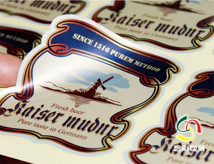 不干胶标签印刷定做PVC彩色卷筒不干胶标签贴定制食品日用品印刷