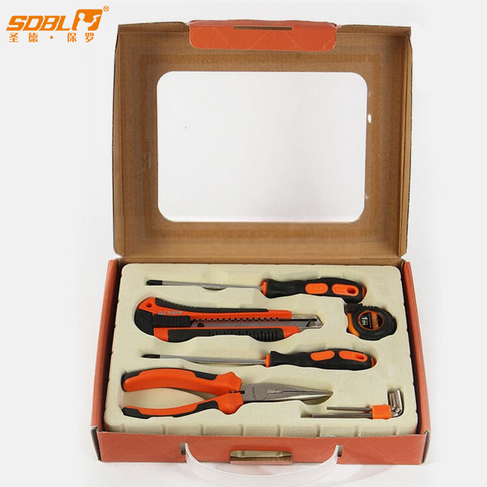 SDBL10件套家用五金工具套装家庭维修理小型工具包螺丝刀套装00
