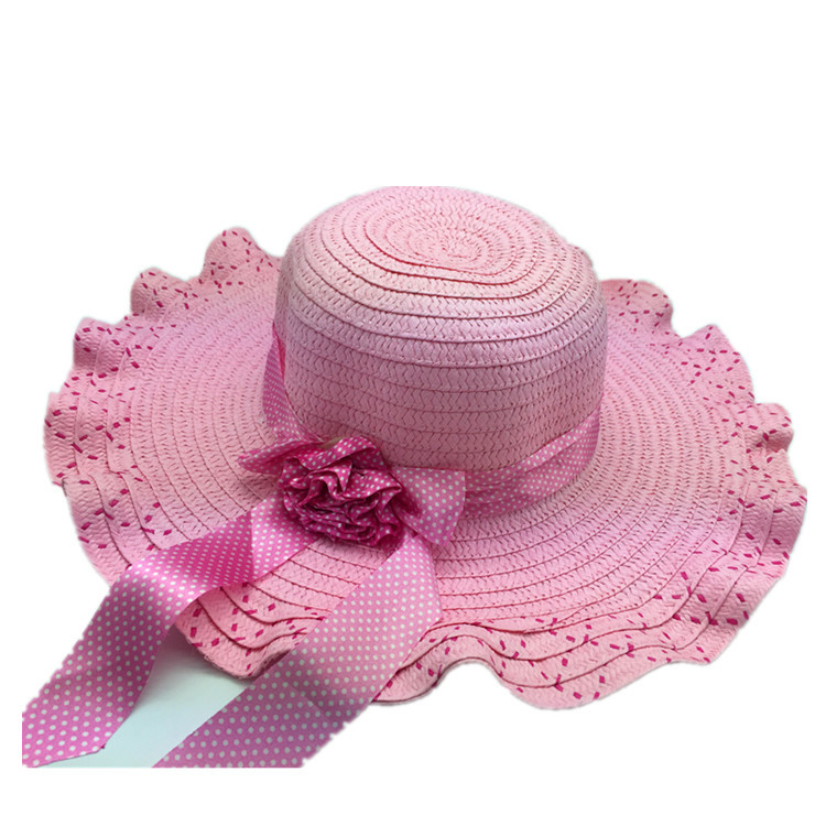 Sombrero de playa sombrero de arco al por mayor sombrero para el sol plegable ala grande sombrero para el sol de las mujeres punto escénico