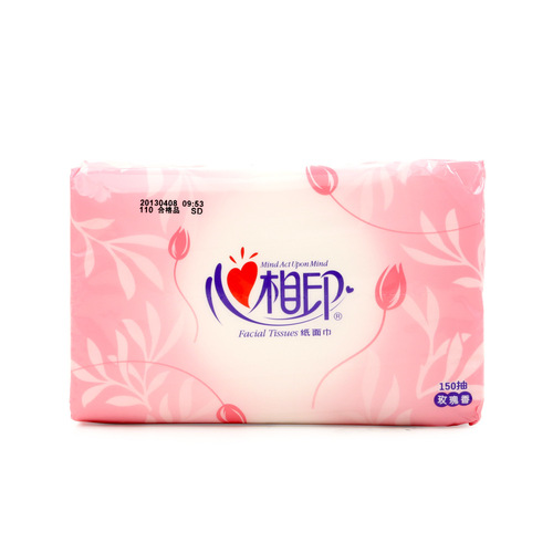 Heart Touch Facial Tissue Soft Packaging Facial Tissue Household 150 Drawings 1 Box 3 Bags Drawn Napkin Sanitary Paper DT2150 