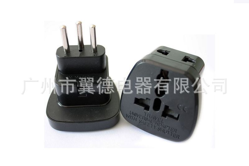 转接头 意大利转欧规 两用插座转换插头欧标转换插头  现货