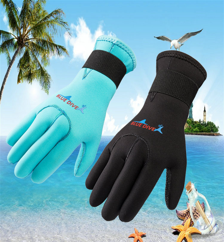 3mm goods in stock wholesale diving glove Winter Swimming glove Scratch Warm gloves non-slip wear-resisting Wetsuit