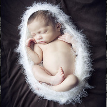 新款儿童摄影服装手工编织凤尾绒毛线新生儿睡袋婴儿宝宝拍照道具