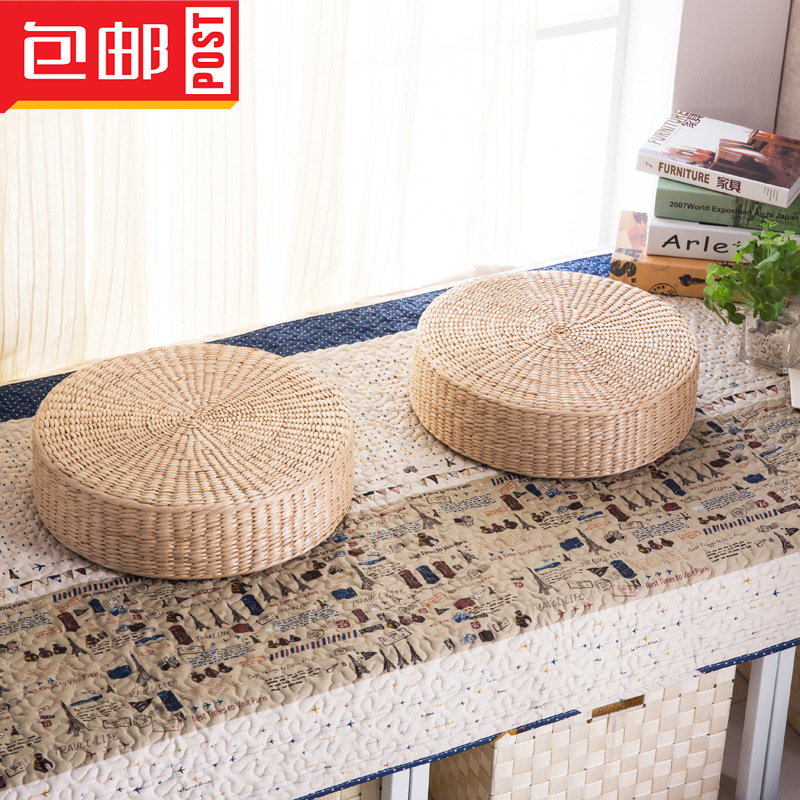 廠家直銷定製款茶道手工瑜伽加厚日式榻榻米 草編蒲團
