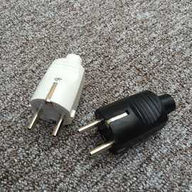 简易高品质欧式欧规公插头4.8插针欧式插头CE灯具厂家个人订购