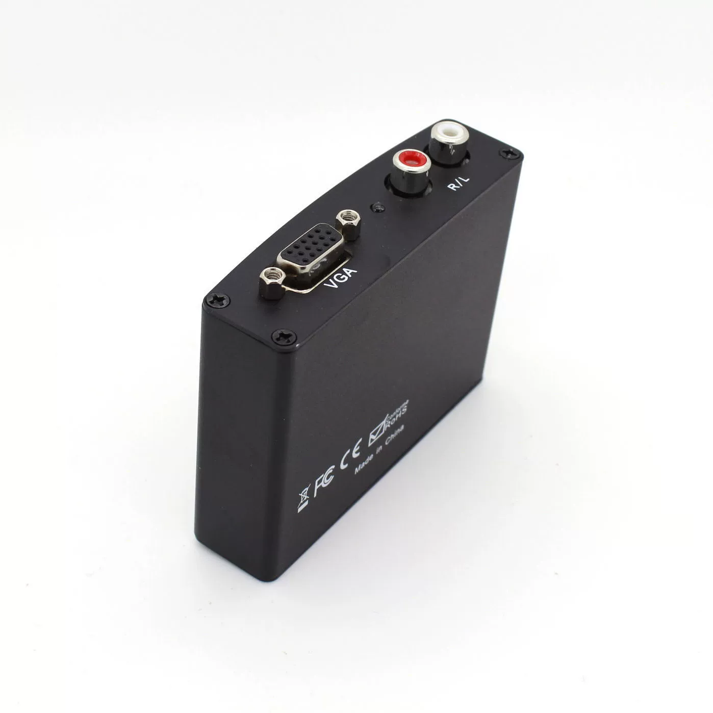 Прямой продажа с завода VGA на HDMI с железной оболочкой VGA на HDMI с левым и правым звуком, 1080p