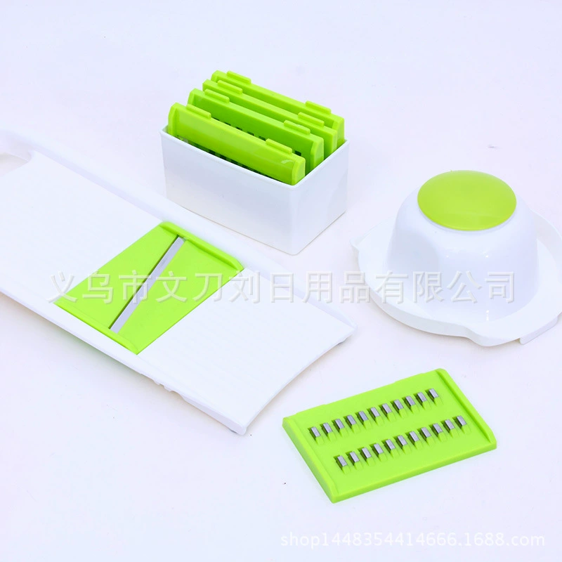 Горячая продажа кухонные инструменты многофункциональный овощерезка с шестью лезвиями для нарезки овощей Терка