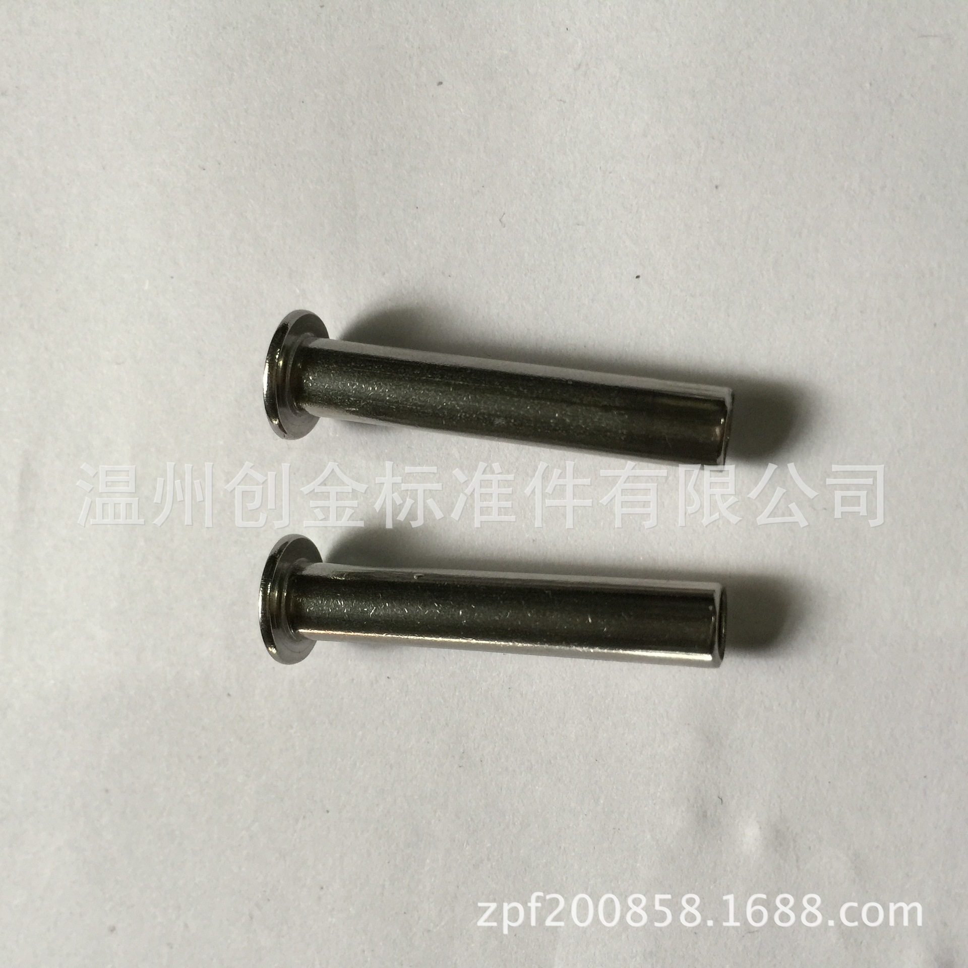 现货供应GB873扁元头半空心铆钉 订做紫铜 铝 不锈钢半空心铆钉