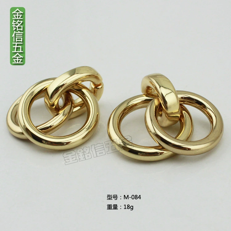 Metal chain, ring, light luxury style, 55mm