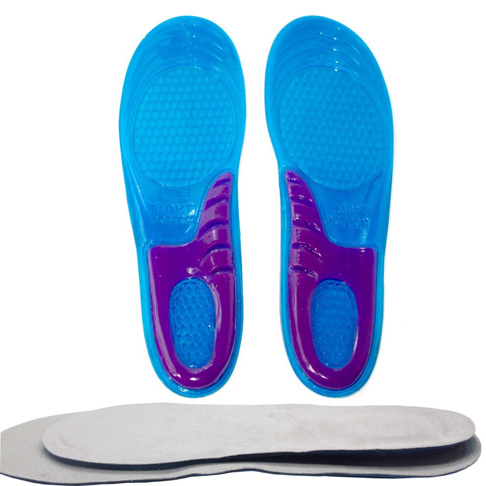 硅胶男女跑步透气减震运动鞋垫 吸/排汗高弹力缓冲鞋垫