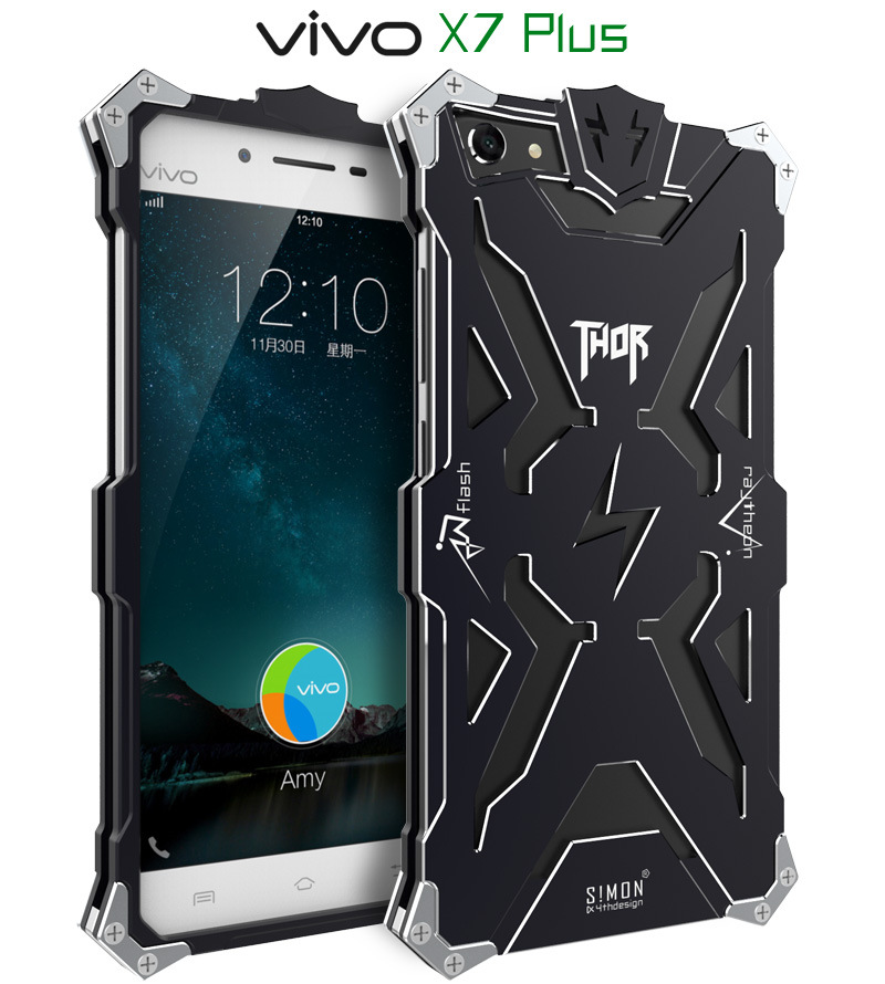 SIMON THOR Aviation Aluminum Alloy Shockproof Armor Metal Case Cover for vivo X7 Plus & vivo X7 