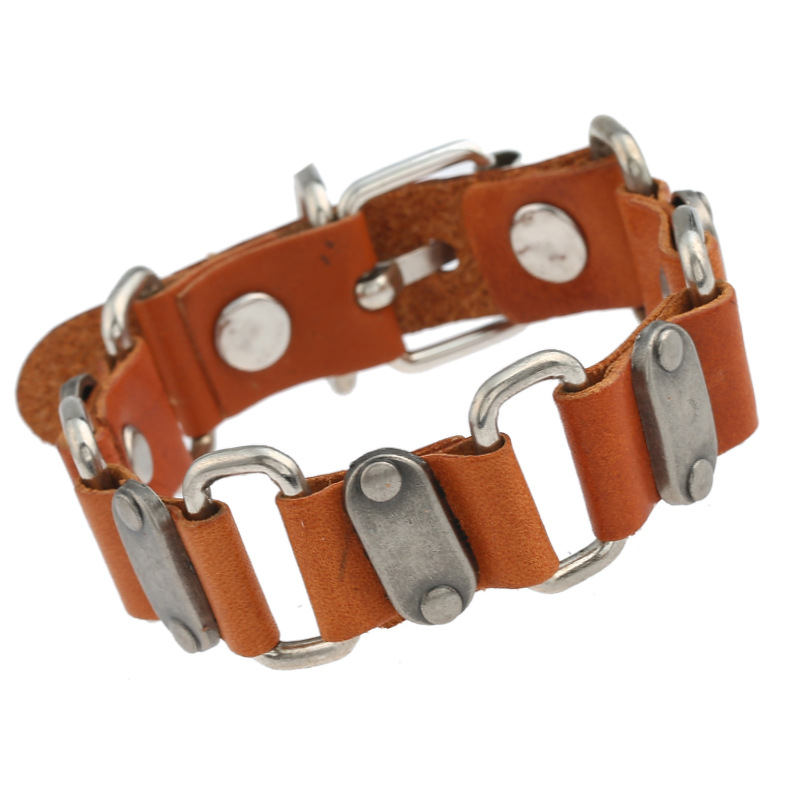 Cowhide connection bracelet