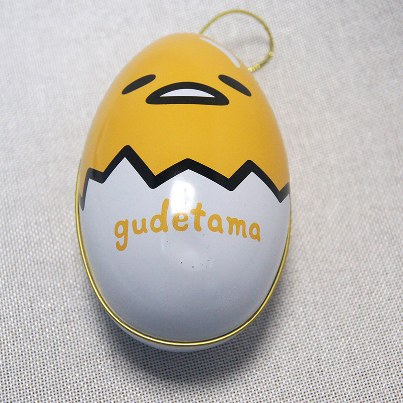 创意懒蛋蛋罐 宝宝贝周岁满月庆生罐 鹅蛋包装罐 喜蛋铁盒