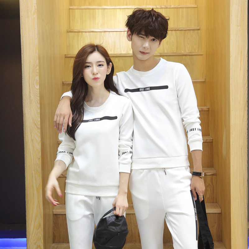 2019度假情侣装新款运动套装学生休闲班服潮秋冬团购团体服批发|ru