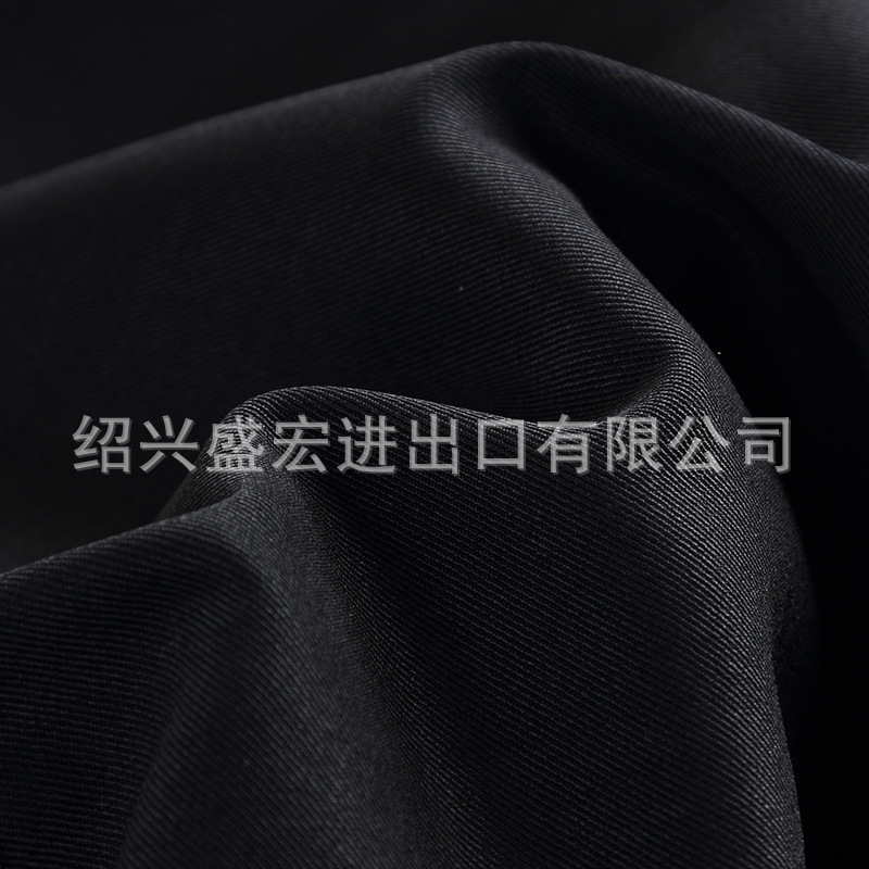 现货供应 加厚缎背哔叽T/R面料  制服冬执勤夹克面料
