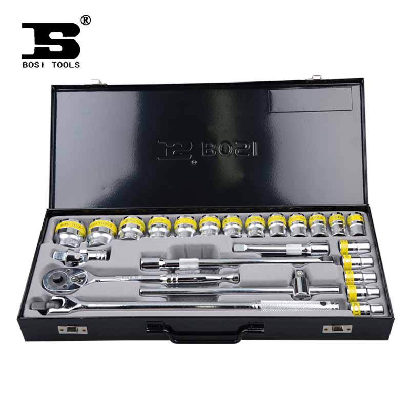 波斯工具 25件12.5mm系列公制双色套筒组套 BS511125 正品保证