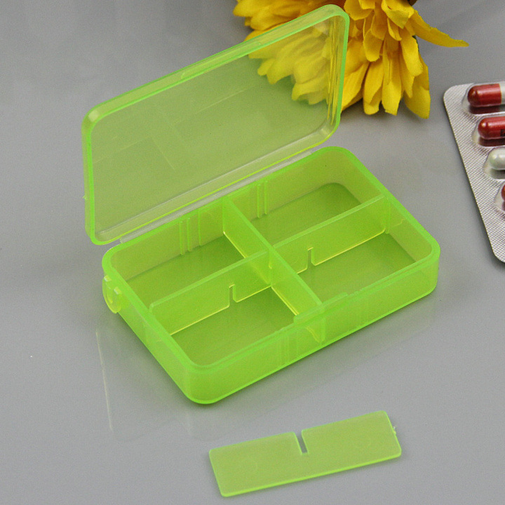 便携一周6格药盒 塑料PP环保盒 塑料药盒一周药盒