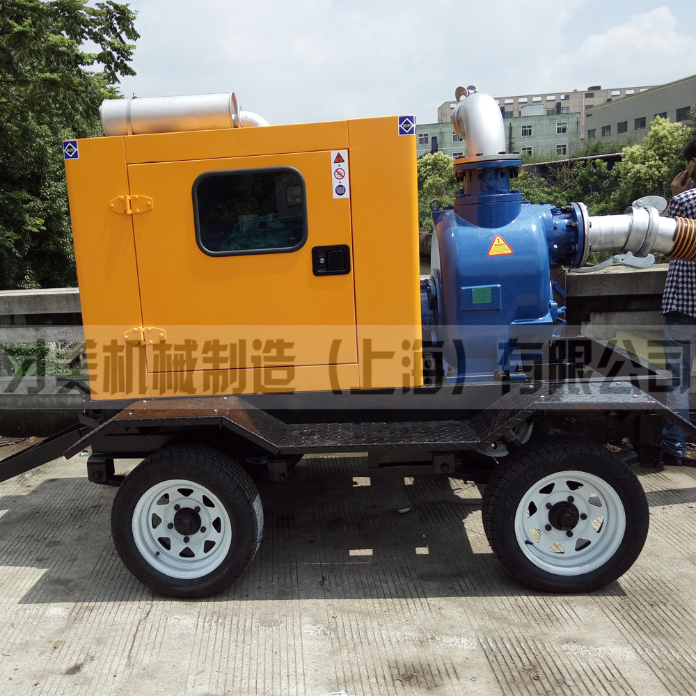 流量800立方每小时 强自吸排污水泵 救灾排涝四轮水泵车