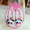 Children's cartoon hair accessory, resin, hairgrip, bangs, new collection, Korean style, 1 pair