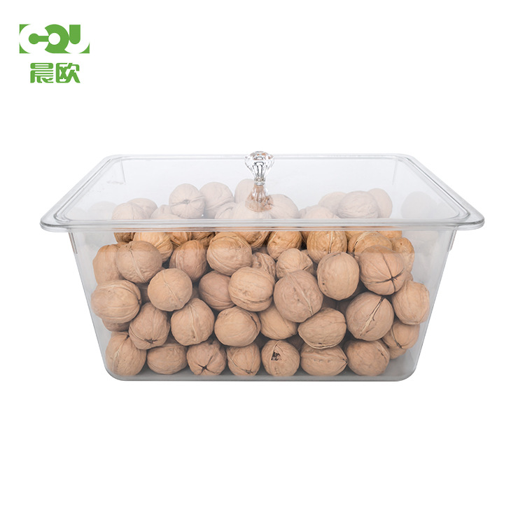 新款高档耐用食品展示透明塑料盒 糖果干果食品盒 透明储物箱