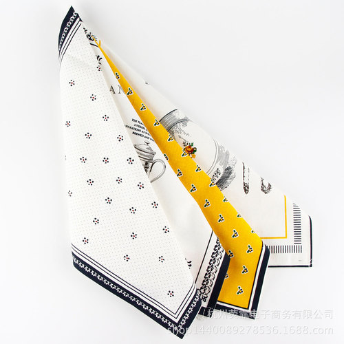 European simple teapot dinner plate small floral cotton placemat fabric napkin model room bowl mat student lunch insulation mat